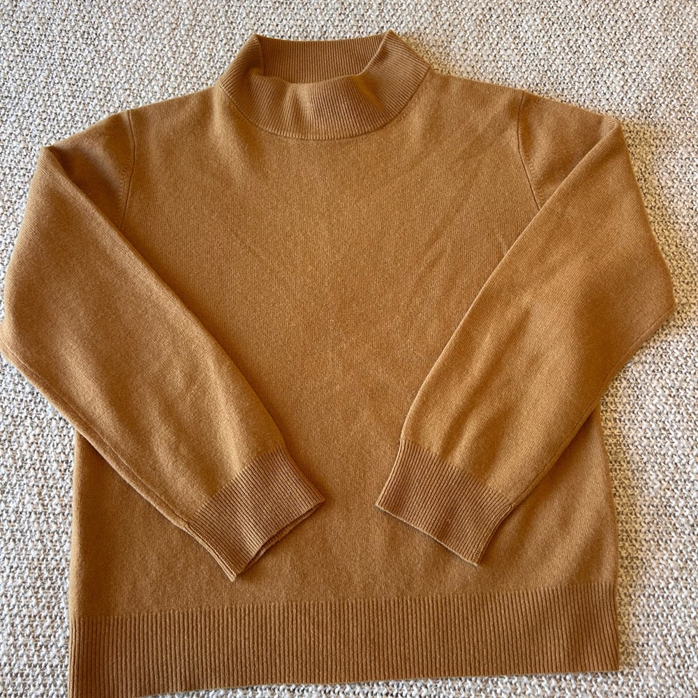 NWOT Preston & York Cashmere Tan Sweater